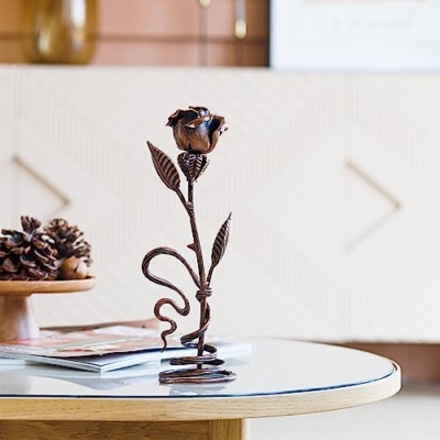 Product: Personalized 7th Anniversary Copper Gift for Her - Engraved Metal Rose for Wife 7 Year Weeding Anniversary for Him Couples, Everlasting Flower 22 Year Handcrafted Artwork