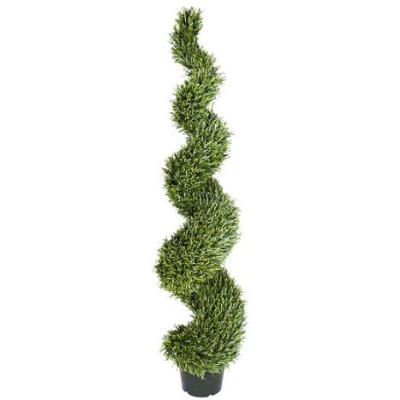 Product: ONE 6' Pre-Potted Rosemary Artificial Thick Topiary Outdoor Indoor Tree