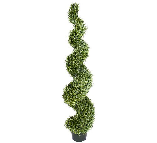 Product: ONE 6' Pre-Potted Rosemary Artificial Thick Topiary Outdoor Indoor Tree