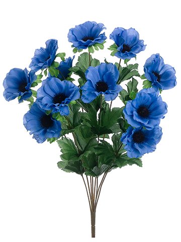 Product: Arcadia Silk Plantation 18" Anemone Bush x8 Delphinium (pack of 12)