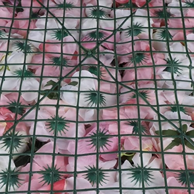 Product: LOYALHEARTDY 12 pcs Flower Wall Panel Artificial Flower Backdrop Silk Flower Bouquet Wall for Home Turf Wedding Party Venue Background Wall Decor（Pink Dahlia,Rose,Leaves）