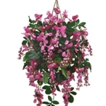 Product: Arcadia Silk Plantation Extra Full Artificial Wisteria Hanging Basket