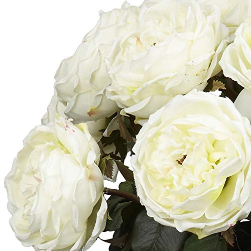 Silky Flower Store Artificial Rose Silk Flower Arrangement, Nearly Natural Faux Floral Decor, Vivid Pink Roses, 4w x 18h 1 1 Product: Nearly Natural Fancy Rose Silk Flower Arrangement