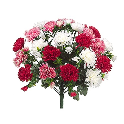 Product: 15" Mum Bush x24 Red Rose (Pack of 12)