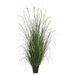 Product: Vickerman Everyday 60" Artificial Green Foxtail Grass with Black Plastic Pot - Faux Grass Plant Decor - Home Or Office Indoor Greenery Accent