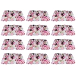 Product: LOYALHEARTDY 12 pcs Flower Wall Panel Artificial Flower Backdrop Silk Flower Bouquet Wall for Home Turf Wedding Party Venue Background Wall Decor（Pink Dahlia,Rose,Leaves）