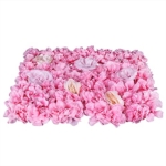 Product: 12Pcs Artificial Silk Rose Flower Wall Panels Fake Flower Rose Hydrangea Wall Panel DIY Floral Decoration Panel Banquet Wedding Party Backdrop Decor (Pink Dahlia + Champagne + Pink Rose)