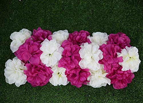 Product: Artificial and Dried Flower Dahlia 12colors 10pcs/lot Large Wedding Road Lead Flower Arrangement Wedding Arch Backdrop Props Decorative Silk Flower - ( Color: )