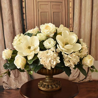 Product: Grande Cream Floral Design with Magnolias and Roses AR431