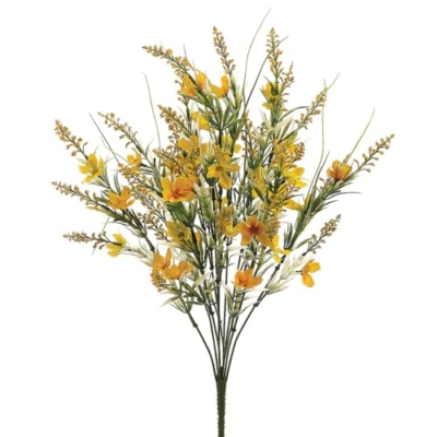 Product: 22" Silk Cosmos & Astilbe Flower Bush -Yellow (Pack of 12)