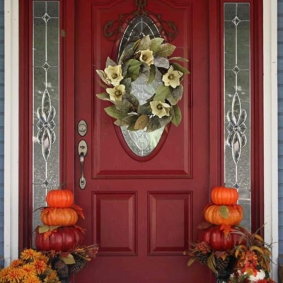 Product: Admired By Nature 24" Magnolia Pine for Home Office Front Door Wreath, Wall Hanging Arrangement Decoration