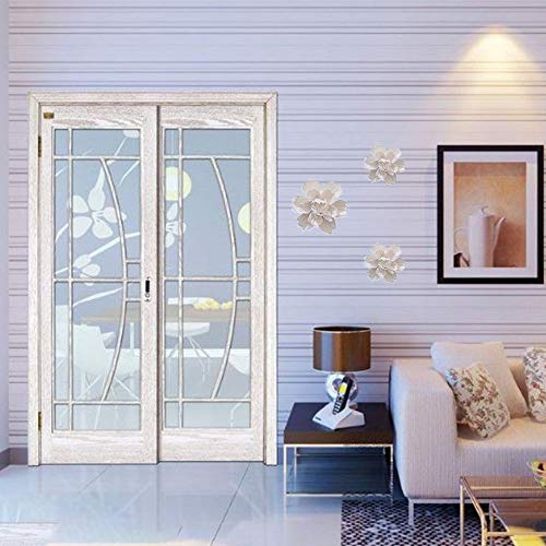 Product: ALYCASO 3 PCS/Set Peony Ceramic Magnolia Flower Wall Decor 3D Flower Art for Living Room Home Hallway Bedroom Kitchen Farmhouse Bathroom Dining Room, White(4.72 in*1, 3.54 in*2)
