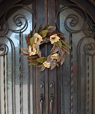 Product: Admired By Nature 24" Magnolia Pine for Home Office Front Door Wreath, Wall Hanging Arrangement Decoration