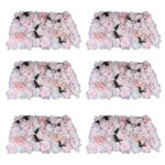 Product: LOYALHEARTDY 6 pcs Flower Wall Panel Artificial Flower Backdrop Silk Flower Bouquet Wall for Home Turf Wedding Party Venue Background Wall Decor（Dahlia,Champagne, Peonies, Leaves）