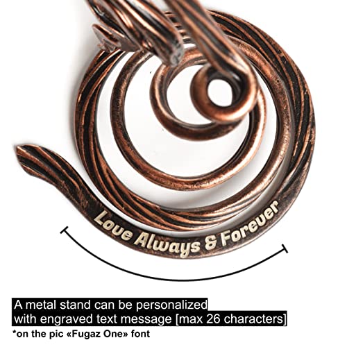 Product: Personalized 7th Anniversary Copper Gift for Her - Engraved Metal Rose for Wife 7 Year Weeding Anniversary for Him Couples, Everlasting Flower 22 Year Handcrafted Artwork