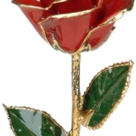 Product: Living Gold Red 24k Gold Rose Real Rose Dipped in Gold, 12", 1 pc.