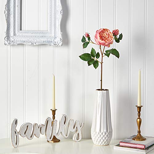 Product: Nearly Natural 22in. Rose Artificial Flower (Set of 6)