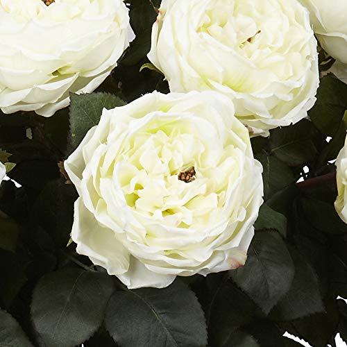 Silky Flower Store Artificial Rose Silk Flower Arrangement, Nearly Natural Faux Floral Decor, Vivid Pink Roses, 4w x 18h 2 2 Product: Nearly Natural Fancy Rose Silk Flower Arrangement