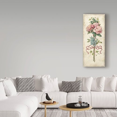Silky Flower Store Lisa Audit Rose Bouquet Floral Gallery Wrapped Canvas Wall Art, Cottage Decor, 20x47-Inch 7 7 Product: Rose Bouquet 2 by Lisa Audit, 20x47-Inch