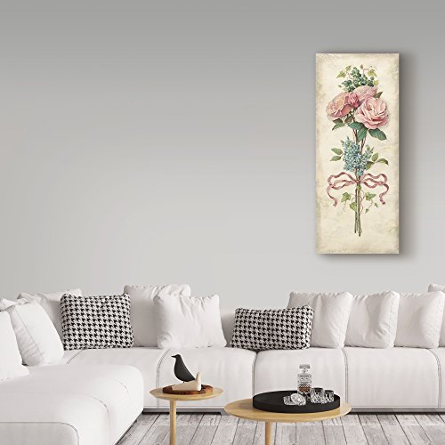 Silky Flower Store Lisa Audit Rose Bouquet Floral Gallery Wrapped Canvas Wall Art, Cottage Decor, 20x47-Inch 2 2 Product: Rose Bouquet 2 by Lisa Audit, 20x47-Inch