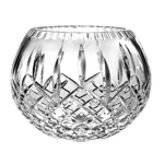 Product: Barski- Handmade Crystal - Rose Bowl - 6" D (6 Inches Diameter) - Plaza Design - Made in Europe