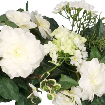 Product: Arcadia Silk Plantation SIX 24" Snowball Swag Artificial Flowers Wedding Decor