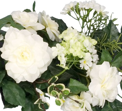 Product: Arcadia Silk Plantation SIX 24" Snowball Swag Artificial Flowers Wedding Decor