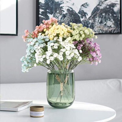 Product: VINFUTUR Set of 6 Artificial Gypsophila Babies Breath Artificial Flowers Bouquets Wedding and Birthday DIY Decoration – Multi-Coloured