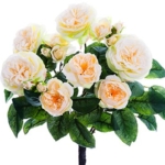 Product: Arcadia Silk Plantation 15" Rose Bush x7 Cream (pack of 12)