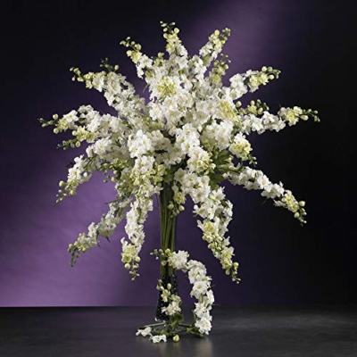 Silky Flower Store Artificial Delphinium Stem Set of 12, Nearly Natural Floral Décor, Long Lasting Faux Flowers, 38.5in. 7 7 Product: Nearly Natural 38.5in. Delphinium Stem (Set of 12)