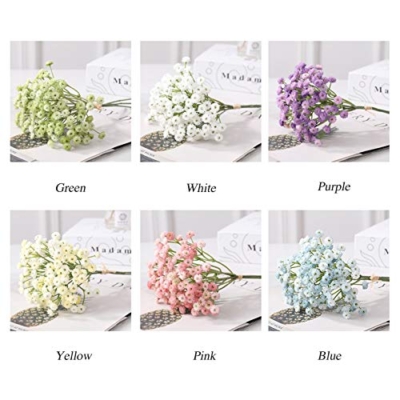 Product: VINFUTUR Set of 6 Artificial Gypsophila Babies Breath Artificial Flowers Bouquets Wedding and Birthday DIY Decoration – Multi-Coloured