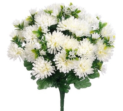 Product: 15" Mum Bush x24 Cream (Pack of 12)