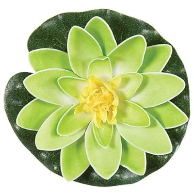Product: SilksAreForever 4" Artificial Foam Lotus Floating Flower -Green (Pack of 48)