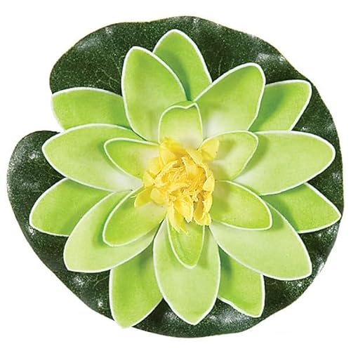 SilksAreForever 4" Artificial Foam Lotus Floating Flower -Green (Pack of 48) - Artificial Flower Arrangements Product: SilksAreForever 4" Artificial Foam Lotus Floating Flower -Green (Pack of 48)