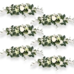 Product: Arcadia Silk Plantation SIX 24" Snowball Swag Artificial Flowers Wedding Decor