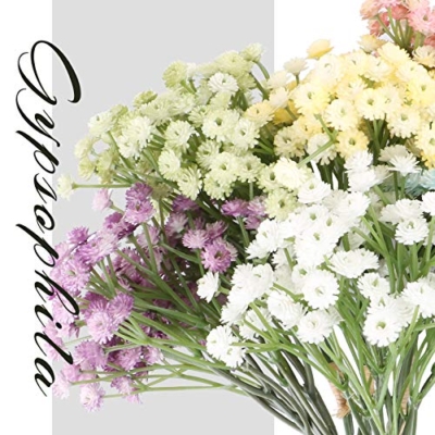 Product: VINFUTUR Set of 6 Artificial Gypsophila Babies Breath Artificial Flowers Bouquets Wedding and Birthday DIY Decoration – Multi-Coloured