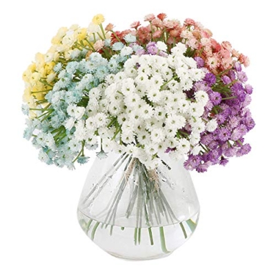 Product: VINFUTUR Set of 6 Artificial Gypsophila Babies Breath Artificial Flowers Bouquets Wedding and Birthday DIY Decoration – Multi-Coloured