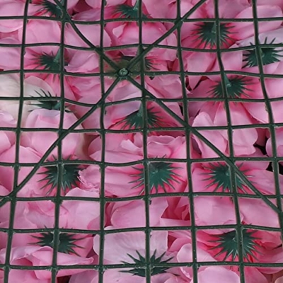 Product: 12Pcs Artificial Silk Rose Flower Wall Panels Fake Flower Rose Hydrangea Wall Panel DIY Floral Decoration Panel Banquet Wedding Party Backdrop Decor (Pink Dahlia + Champagne + Pink Rose)