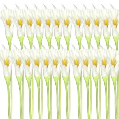 Product: 24 Pieces of 34" Large Calla Lily Bendable Sprays Artificial Silk Flowers
