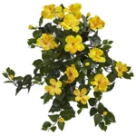 Product: Nearly Natural 24in. Hibiscus Hanging Artificial Plant (Set of 2)