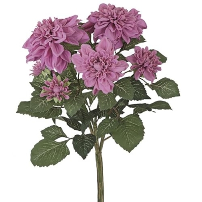 Product: SilksAreForever 22" IFR Artificial Dahlia Flower Bush -Orchid/Beauty (Pack of 6)