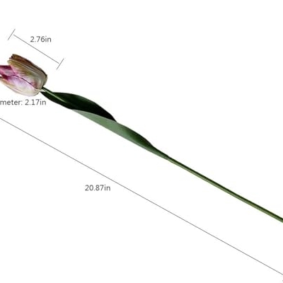 Product: 12 Heads Real Touch Tulip Bouquet,Artificial Flower Bundle for Wedding Party Decor Table Floral Centerpiece(NO VASE) for Wedding/Home Decoration(10stems,Pink)
