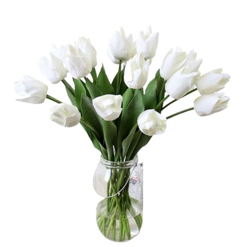 Product: 12 Heads Real Touch Tulip Bouquet,Artificial Flower Bundle for Wedding Party Decor Table Floral Centerpiece(NO VASE) for Wedding/Home Decoration(10stems,Pink)