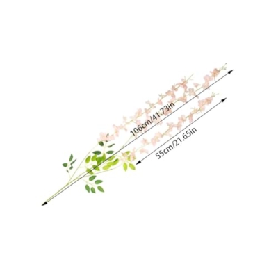 Product: 12 Pcs Artificial Flowers Silk Wisteria Vine Fake Silk Hanging Flower for Wedding Party Garden Outdoor Greenery Home(D)