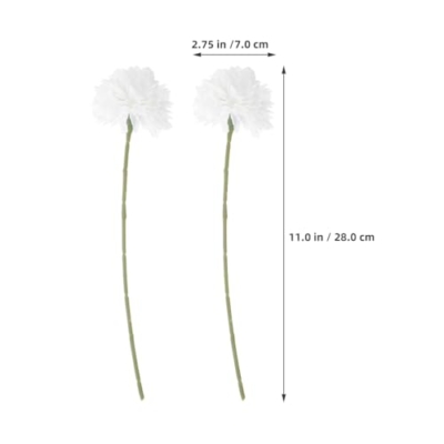 Product: LOGOFUN 30PCS Artificial Ball Flowers Bouquet Fake Floral Stems for Home Office Wedding Banquet Party Decoration - White