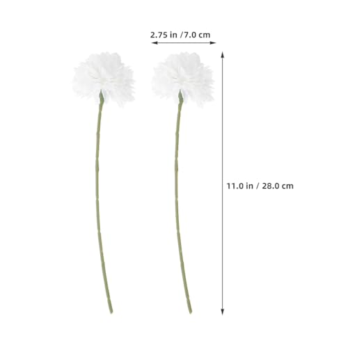 Product: LOGOFUN 30PCS Artificial Ball Flowers Bouquet Fake Floral Stems for Home Office Wedding Banquet Party Decoration - White