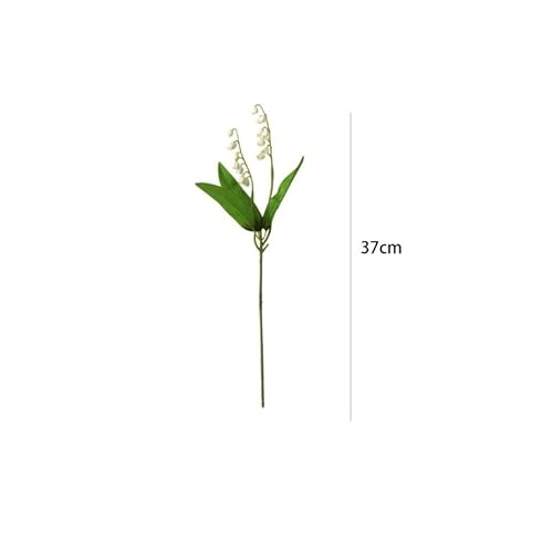 Product: DUYHBAWRS Simulated Lily of The Valley Plastic Flower, Single Bell Orchid, Tactile Wind Chime Flowerdecorative