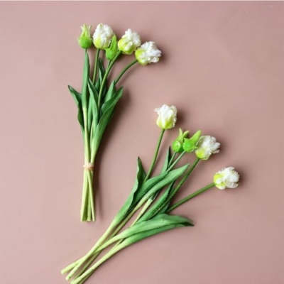 Product: 3 Bunches Artificial Tulip Bouquet, Real Touch Flower Bundle for Home Decor Wedding Party DIY Bouquet for Wedding/Home Decoration
