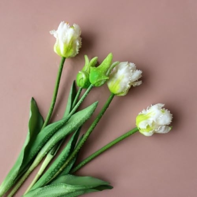 Product: 3 Bunches Artificial Tulip Bouquet, Real Touch Flower Bundle for Home Decor Wedding Party DIY Bouquet for Wedding/Home Decoration