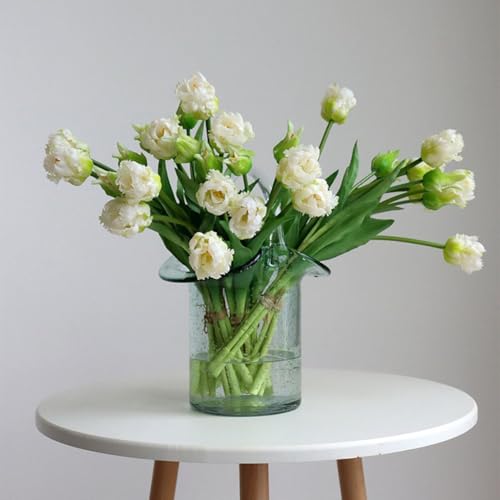 Product: 3 Bunches Artificial Tulip Bouquet, Real Touch Flower Bundle for Home Decor Wedding Party DIY Bouquet for Wedding/Home Decoration